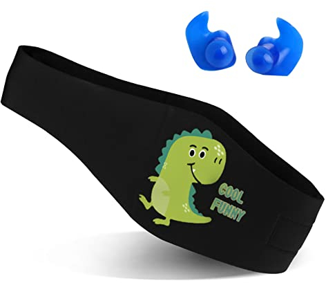Schwimmen Stirnband für Kleinkinder, Kinder, Erwachsene - um die Ohren der Schwimmer zu schützen, Ohrenschutz - Wasser fernhalten Halten Sie die Ohrstöpsel im Wasserdichten Band