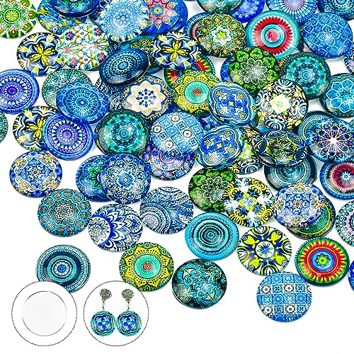 DOUSELLA 100 Glas Cabochons Kaleidoskop