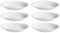 Tradineur - Pack de 6 Platos hondos modelo Titan - Fabricado en Vidrio Opal - Moderno diseño ondulado - Ideal para cenas familiares y eventos - Ø 23 x 3,5 cm