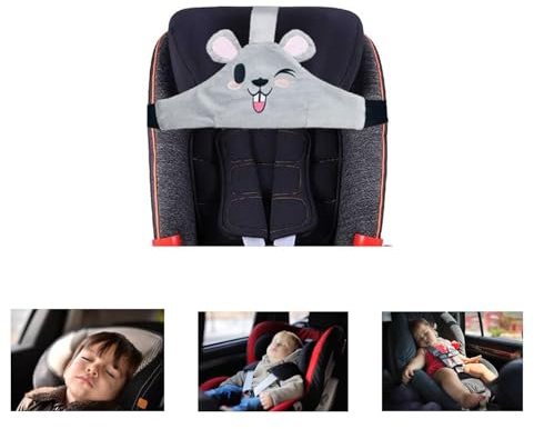 Dakexiong Soporte para la Cabeza del Asiento de Coche para bebé, Banda Segura para reposacabezas de Asiento de Coche, Correa para la Cabeza para Asiento de Coche, posicionador de sueño.