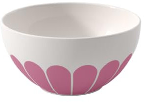 Villeroy & Boch - Fleur cassis ciotola per cereali rosa, lavabile in lavastoviglie, utilizzabile nel microonde, scodella muesli, yogurt, snack, ciotolina ramen, motivo floreale, Porcellana Premium