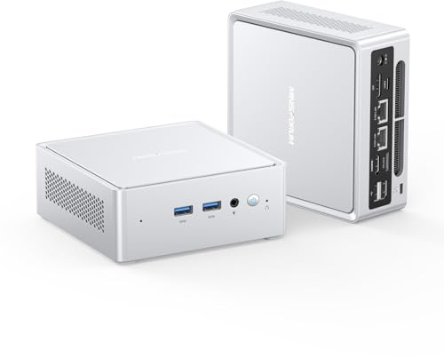 MINIS FORUM NAB8 Plus Mini PC, Intel Core i7-12800H (14C/20T, up to 4.8GHz), 32GB DDR4 RAM 1TB M.2 SSD, HDMI/DP / USB4,2.5 Inch HDD/SSD Slot,USB-A x 4,Dual 2.5G LAN,Wi-Fi6E / BT5.2,Mini PC Oculink