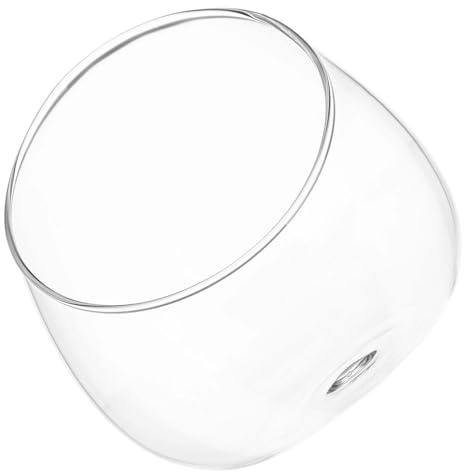 DOITOOL Bol en Verre Biseauté pour Plantes Succulentes Jardinière Écologique Diamètre 15 CM Récipient Transparent pour Mousse Terrarium Hydroponique Décoratif Adapté Bureau et Intérieur