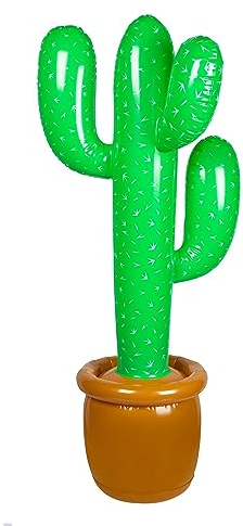 Boland 54426 - Cactus gonfiabile, 86 cm, giocattolo d'acqua, decorazioni, addobbo per piscina, festa estiva e festa a tema.