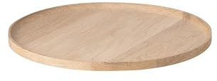 blomus Serviertablett -OKU- | Dekotablett rund aus FSC zertifiziertem Eichenholz | Farbe Oak | Ø34 x 2H cm | Größe M