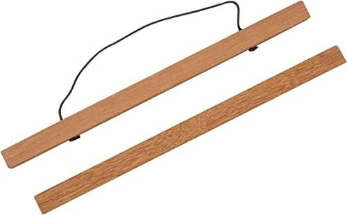 ZORR Set di 1 guide magnetiche per poster, formato A1, 60 cm, in teak, per poster da parete, foto, cornice in legno