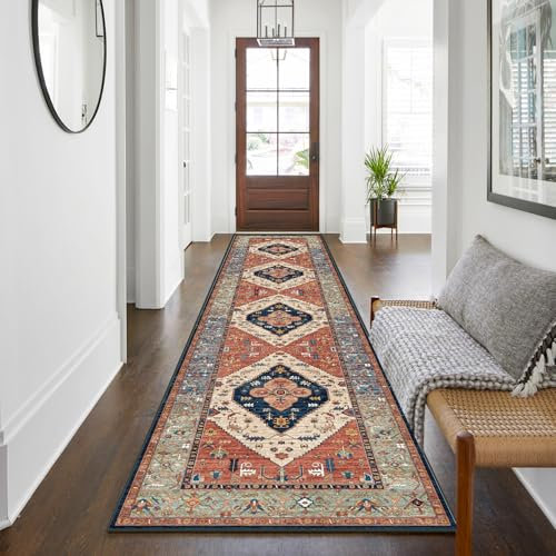 WTHYGB Teppich Läufer Flur Küche rutschfest Waschbar Teppichläufer 80x300cm Küchenläufer Hochwertig Schlafzimmer Bettvorleger für Flur Waschküche
