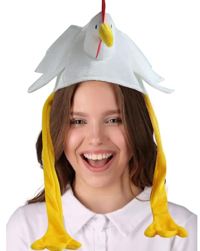 Hooin Chicken Hat - Soft Farm Animal Costume hat for Farm Theme Parties & Costume Events