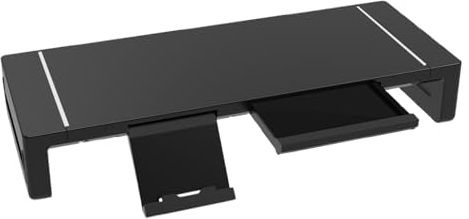 Skrivbordsskärm stigare – vikbart stativ, ergonomisk laptophållare, justerbar arbetsstation | hemmakontor bord tv-skrivare organiserare för bekväm skrivbordsskärm visning laptoptillbehör