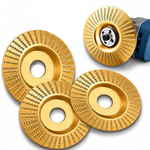 Set Dischi Intaglio Legno per Smerigliatrice Angolare 3pcs, Disco Legno per Smerigliatrice Abrasivo, Sagomatura, Intaglio, Incisione e Sgrossatura (3_Arco circolare)