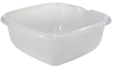 keeeper Universal-Schüssel mit Ausguss, Eckig, 13 l, 38 x 38 cm, Björk, Transparent