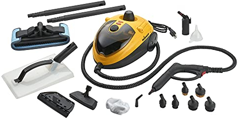 Wagner Spraytech 0282014 915e On-Demand Steam Cleaner & Wallpaper Removal, Multipurpose Power Steamer, 18 Attachments Included (Some Pieces Included in Storage Compartment) for Floor