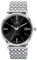 Dugena Herren-Armbanduhr 7090192 Festa Klassik, Automatik, schwarzes Zifferblatt, Edelstahlgehäuse, Saphirglas, Edelstahlarmband, Doppelfaltdrückerschließe, 5 bar