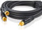 Oehlbach BOOOM 1000 - Subwoofer Y-Cinch-Kabel (2 x Cinch auf 1 x Cinch) - Druckvolle Basswiedergabe & effektive Schirmung - 10 m - anthrazit