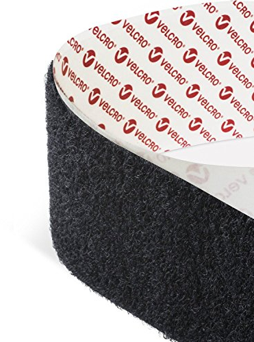 VELCRO® Brand de Bande auto-adhésif, boucle et crochet, 30 mm de large, negro, 1m