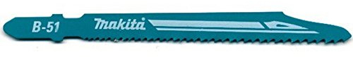 Makita B-06476 Stichsägeblatt B-51 HSS 5 Stück, Spezialblatt für Metall von 1 bis 8 mm und Edelstahl von 1 bis 3 mm Materialstärke