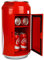 Coca Cola Mini Fridge - Refrigerator for Bedroom Skincare Office, Portable Table Top Beverage Cooler, 12V 220V Refrigerador For Drinks, Soda, Wines, Use In Car, Dorm, Outdoor, Patio,8 Can