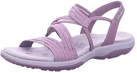 Skechers 41180 Femme Sandales Bout Ouvert, Violet (Plum Gore Plum), 41 EU