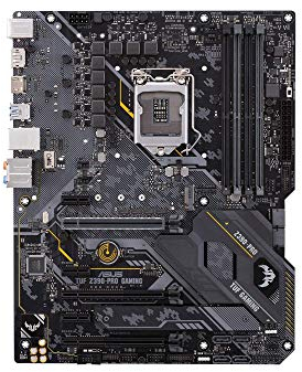 ASUS TUF Z390-Pro Gaming LGA1151 (Intel 8th and 9th Gen) ATX DDR4 HDMI M.2 USB 3.1 Gen2 Gigabit LAN Motherboard, Black