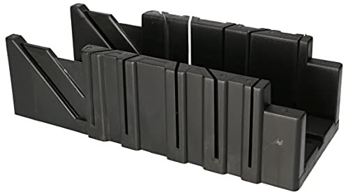 KOTARBAU® Caja de ingletes 3,5, Caja para inglete, Ideal para cortes en ángulos de 22,5°, 45° y 90°, Caja para cortar marcos, perfiles, tubos, Caja de sierra ingletadora, Caja de inglete de plástico