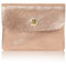 Montte Di Jinne - Women Italian Textured Soft Leather Coin Bag Coin Purse and Card Holder (Rose Gold)