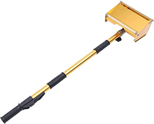 10 Trockenbau Kelle Drywall Flat Finishing Werkzeuge Eckrolle Verstellbarer 98cm~180cm Griff, Schnell-Teleskopschalter,Teleskopstange Trockenbau Kelle Verstellbar Drywall Flat Finishing