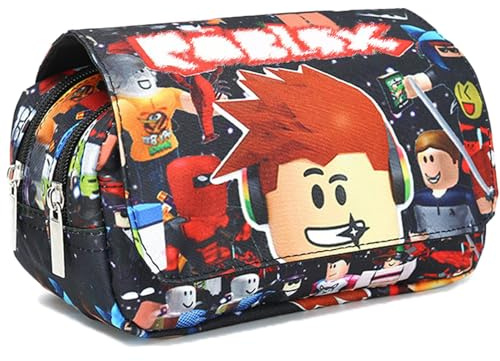 FYFLYMT Trousse R-oblx,Grande Trousse R-oblx,Pencil Case Double Compartimentpour,Fournitures Scolaires Cadeau