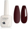 TUTUYU Maroon Dark Red Gel-Nagellack, 12 ml Soak Off UV LED Lampe Burgundy Red Gel-Lack