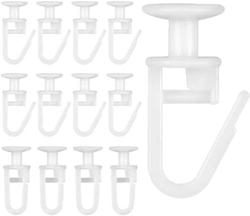 100 Stück Gardinengleiter für Innenlaufschienen, 11mm Faltengleiter, Gardinengleiter für Vorhangschiene, Gardine Gleiter Schiene System