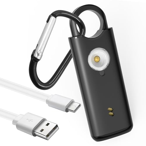 Persönlicher Alarm 135dB USB-C aufladbar mit Metallgehäuse Vibrationssensor