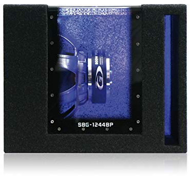 Alpine SBG-1244BP Subwoofer der G-Serie, 30,5 cm (12 Zoll), 2 Ohm, Frequenzgang (800 W max., 250 W RMS), Schwarz