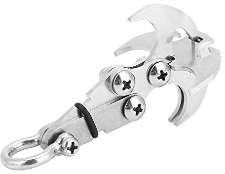 Kletterhaken Faltbarer Schwerkrafthaken Kletterausrüstung Kletterseil Überlebenskarabiner für das Klettern im Freien