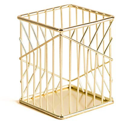 U Brands Vena Collection Wire Pencil Cup (Polished Gold)