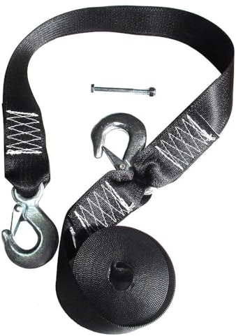 Rod Saver Winch Strap Replacement w/Safety Strap - 16'
