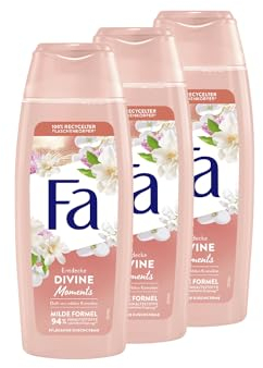 FA Duschgel Divine Moments (3x 250ml) 95% Inhaltstoffe natürlichen Ursprungs, schicke deine Sinne auf eine wunderbare Reise und genieße den samtigen Duft nach wilden Kamelien