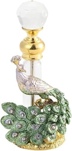 Reseparfymflaska,parfymfördelare,3ml vintage parfymflaskor, påfågeltomma dekorativa parfymflaskor, påfyllningsbar glasparfymbehållare Doftflaskor for resor