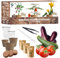 Kit Orto pronto a crescere – Semi Bio (Tomate, Zucchine, Melanzana) – Giardino interno ed esterno – Regalo originale per giardinaggio fai da te – Decorazione ecologica – Made in France