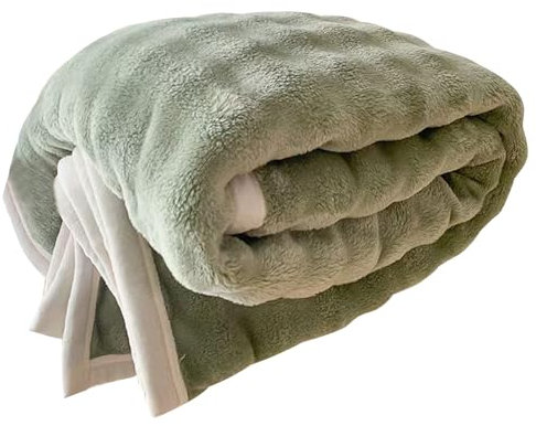 LLHCF Manta de peluche de imitación suave y transpirable para uso en casa, oficina o al aire libre
