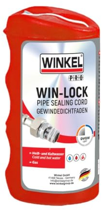 Filo di tenuta per filettatura certificato DVGW – 160 m di nastro sigillante in poliammide non indurente (non teflon PTFE) per filetti in metallo e plastica, sigillatura immediata per tubi e raccordi