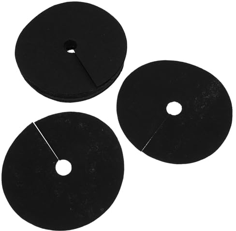 NUOBESTY Lot de 20 Anneaux de Contrôle en Tissu Non Tissé Anti-Herbes Diamètre Extérieur 15 CM Intérieur 2 CM pour Protection d'Arbres et Jardinage Perméable à L'Air l'eau
