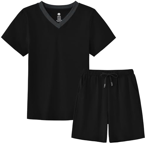 MoFiz Pyjama Short Garcon Coton Ensemble de Pyjama Court Vêtements de Nuit