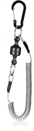 Elnwnnkc Supporto per Rilascio Magnetico per Pesca a Mosca Cordini da Pesca Clip Cordini atterraggio Corda Sicurezza Antiscivolo