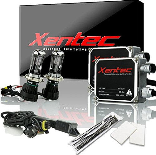 XENTEC 55W dimensioni standard zavorri x 2 bundle con 2 x xeno lampadina H4 Flex Bixenon Hi/Lo 8000K (HB2/9003 Iceberg blu) offroad