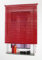 Liedeco Jalousie für Türen, 220 cm Länge, Kunststoff-Jalousie rot B 80 cm
