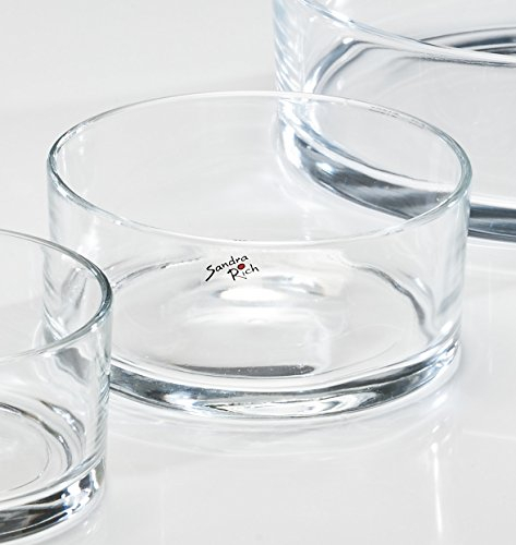 Sandra Rich Glasschale Automatic klar rund 7,5 cm Ø 16 cm