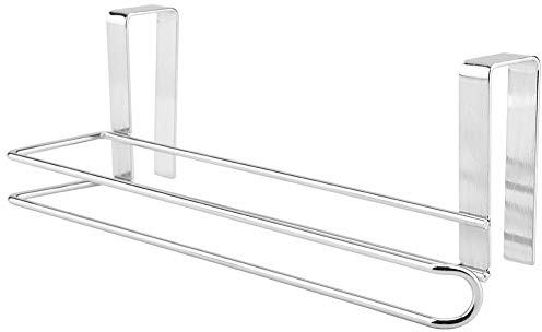 TOPINCN Dispensador De Rollos De Cocina Acero Inoxidable Puerta En Rollo Soporte De Papel Debajo De La Unidad De Armario Estante De Toalla Colgador