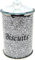 Amazing Gift Silver Diamond - Recipiente de almacenamiento para galletas trituradas con adornos de plata y cristal