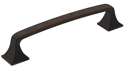Amerock | Cabinet Pull | Oil Rubbed Bronze | 5-1/16 inch (128 mm) Center-to-Center | Ville | 1 Pack | Drawer Pull | Cabinet Handle | Cabinet Hardware