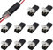 CTRICALVER Connecteurs à Fil Basse Tension, 10 pièces 2 Broches Connecteur de Fil Electriques, Pour Câble 18 - 22 AWG