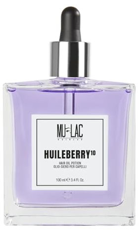 MULAC - HUILEBERRY10 - Olio Siero Capelli Idratante, Nutriente e Districante, Miscela di 10 Oli Naturali, 100ml